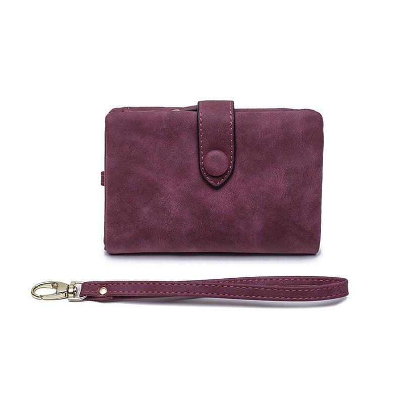 Photographic leather goods * matte wallet female short Korean version - melvincucci