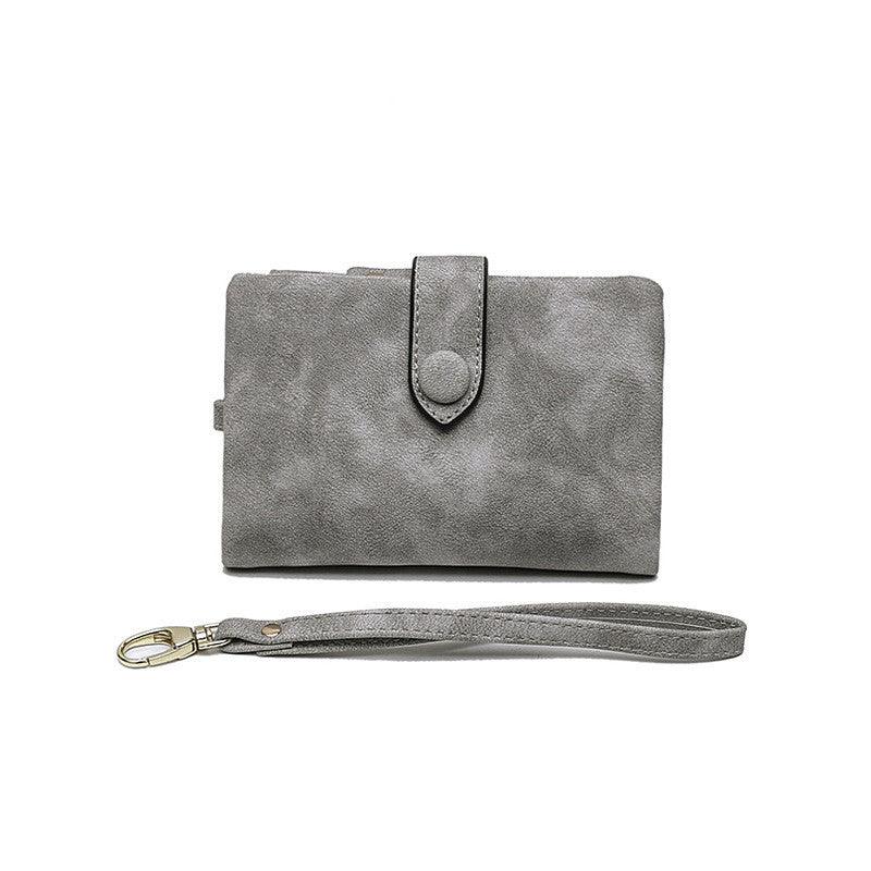 Photographic leather goods * matte wallet female short Korean version - melvincucci