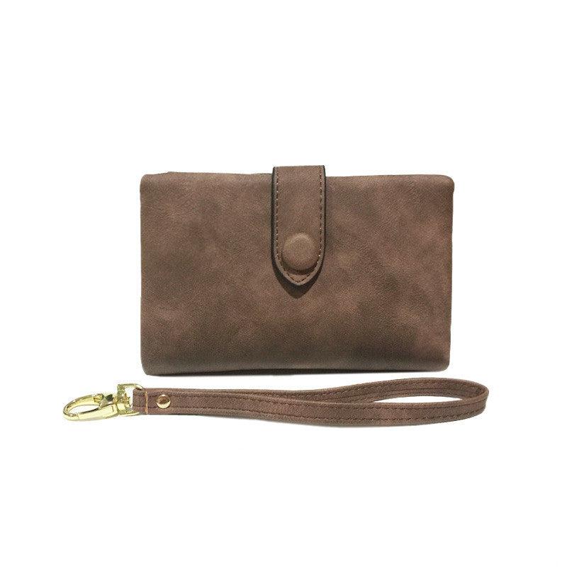 Photographic leather goods * matte wallet female short Korean version - melvincucci