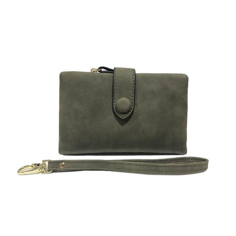 Photographic leather goods * matte wallet female short Korean version - melvincucci