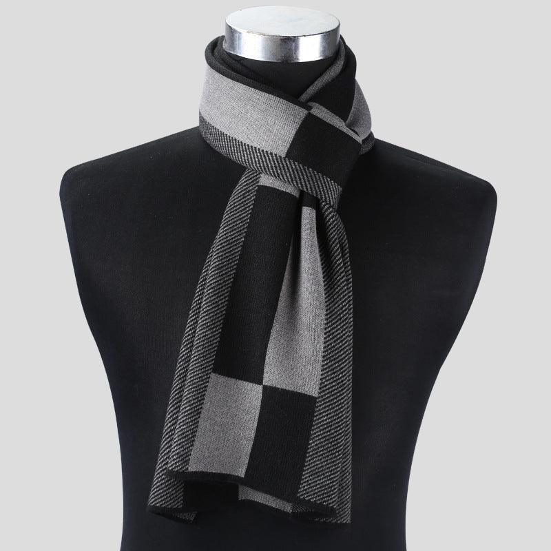 Plaid men scarf knitted scarf - melvincucci