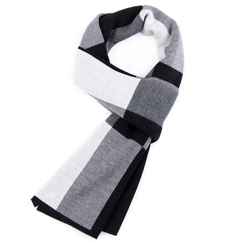 Plaid men scarf knitted scarf - melvincucci