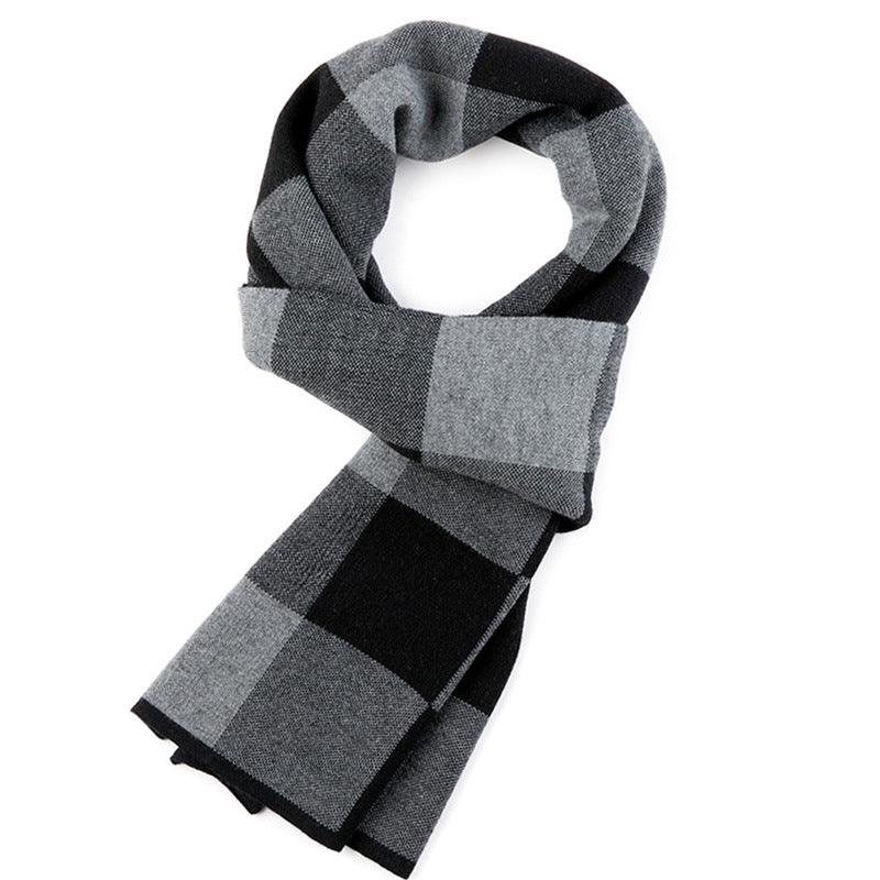 Plaid men scarf knitted scarf - melvincucci