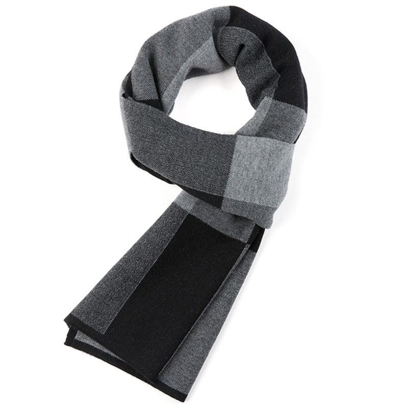 Plaid men scarf knitted scarf - melvincucci