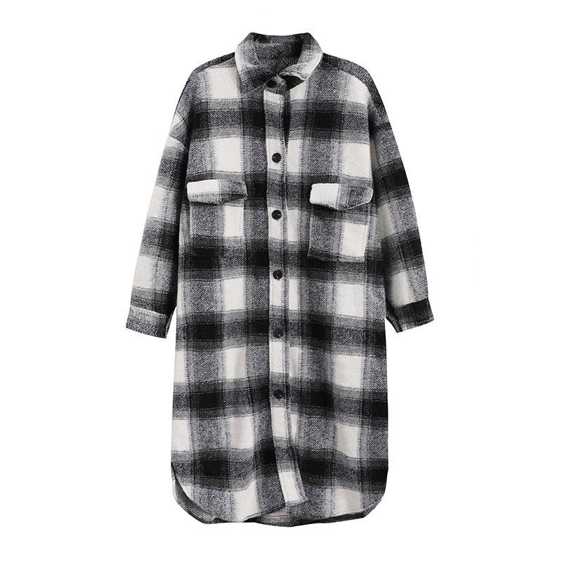 Plaid Net Red Woolen Coat Small Windbreaker - melvincucci