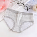 Plaid Printed Cotton Underwear For Women - melvincucci