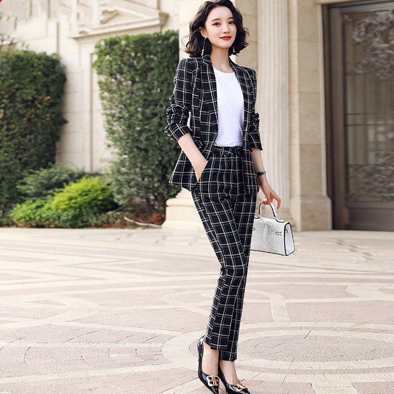 Plaid suit women - melvincucci