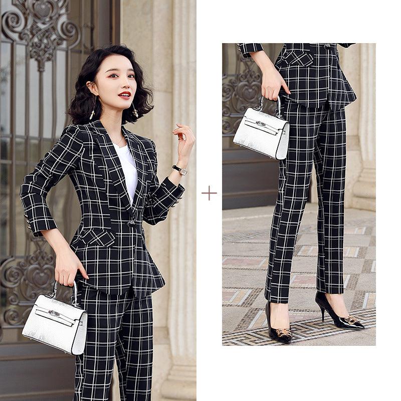 Plaid suit women - melvincucci