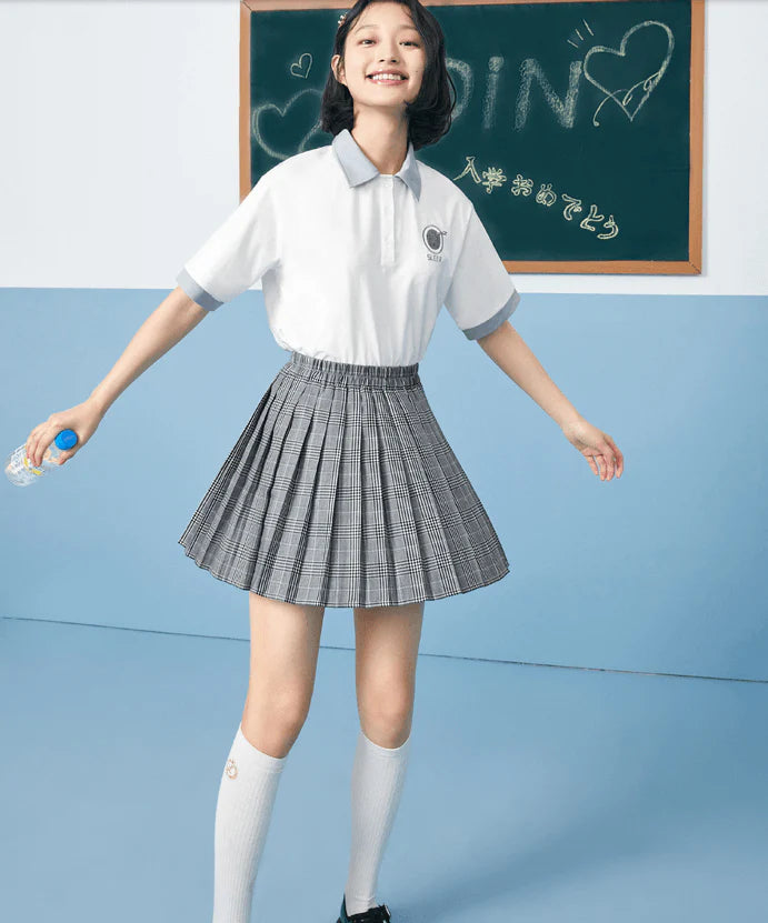 Pleated plaid skirt for women - melvincucci