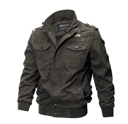 Plus Size Bomber Military Jacket Men Autumn Winter Outwear Casual Cotton Washed Coats Army Flight Tactical Jacket Male 5XL 6XL - melvincucci