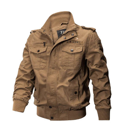 Plus Size Bomber Military Jacket Men Autumn Winter Outwear Casual Cotton Washed Coats Army Flight Tactical Jacket Male 5XL 6XL - melvincucci