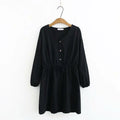 Plus Size Women's Fat Mm200 Kg Spring Dress 2020 New Ladies Loose Large Cotton And Linen Waist Dress - melvincucci
