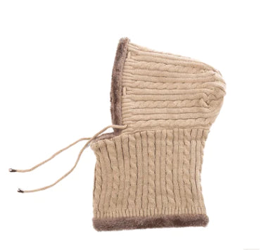 Plus Velvet  Thickening Earmuffs Scarf One Windproof Cold Hat Men And Women Knit Hat - melvincucci