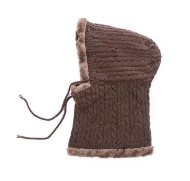Plus Velvet  Thickening Earmuffs Scarf One Windproof Cold Hat Men And Women Knit Hat - melvincucci