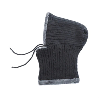 Plus Velvet  Thickening Earmuffs Scarf One Windproof Cold Hat Men And Women Knit Hat - melvincucci