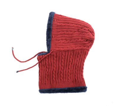 Plus Velvet  Thickening Earmuffs Scarf One Windproof Cold Hat Men And Women Knit Hat - melvincucci