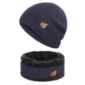 Plush cotton cap and scarf set - melvincucci