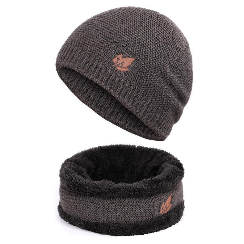 Plush cotton cap and scarf set - melvincucci