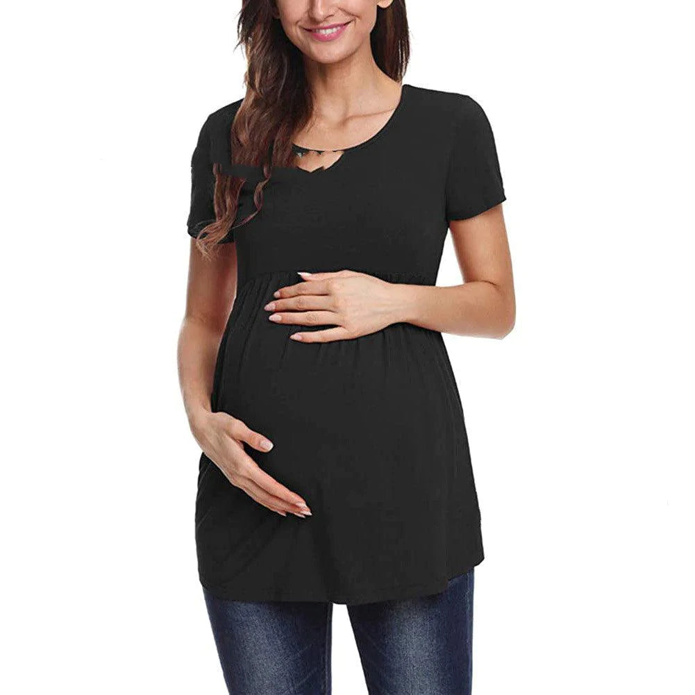 Pregnant Women Breastfeeding Polyester T-shirt - melvincucci
