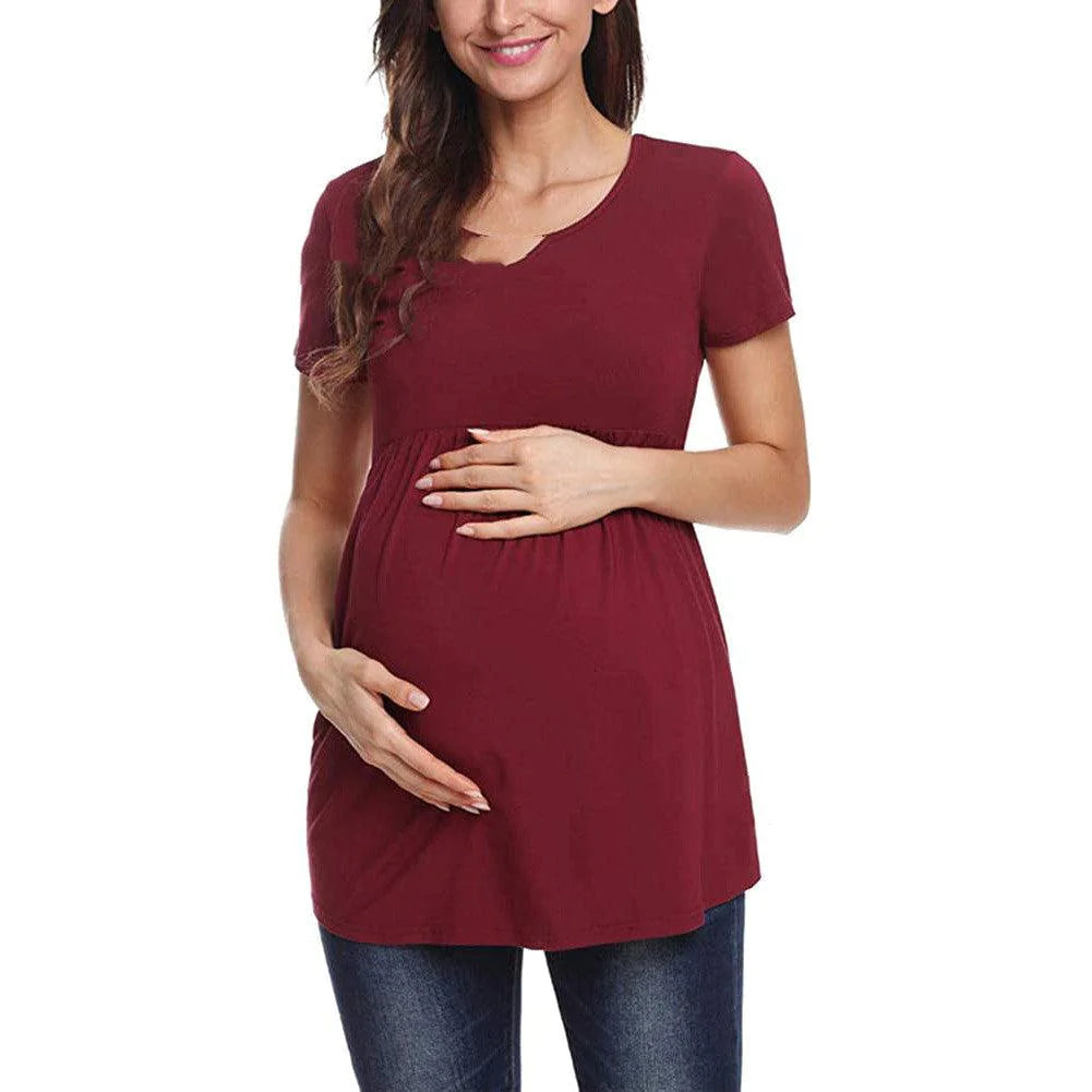 Pregnant Women Breastfeeding Polyester T-shirt - melvincucci