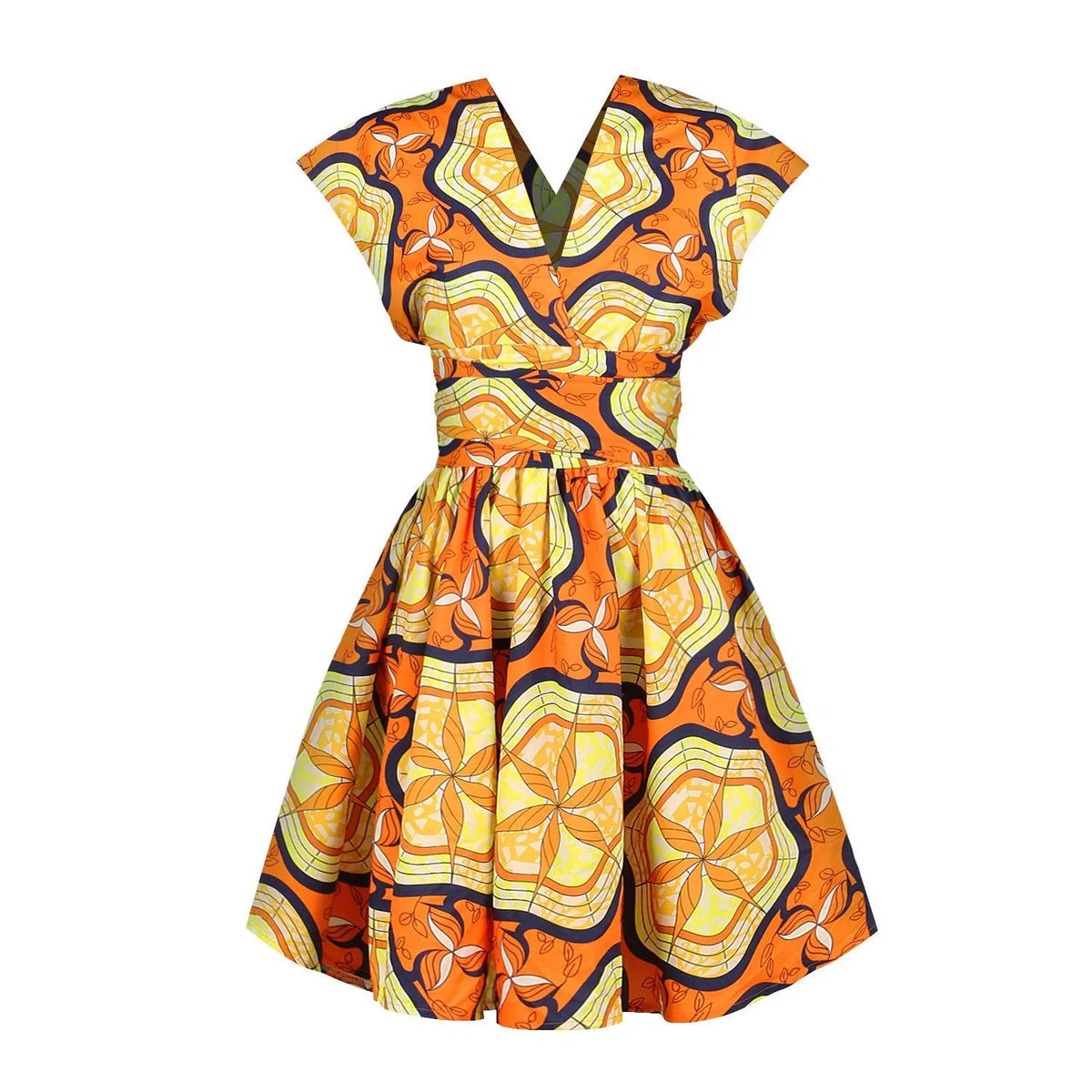 Printed African pleated skirt - melvincucci