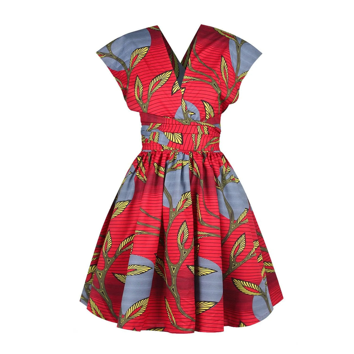 Printed African pleated skirt - melvincucci