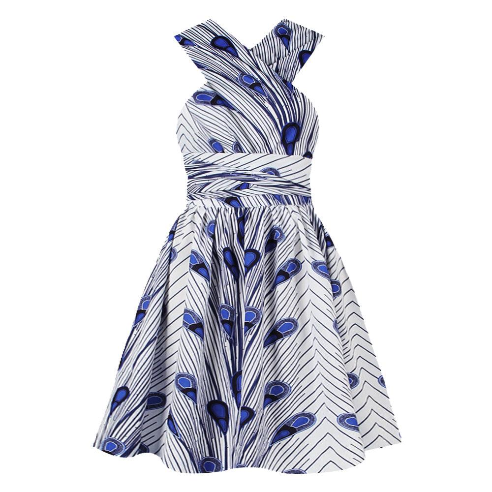 Printed African pleated skirt - melvincucci