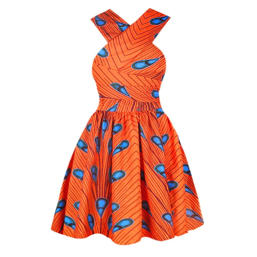 Printed African pleated skirt - melvincucci