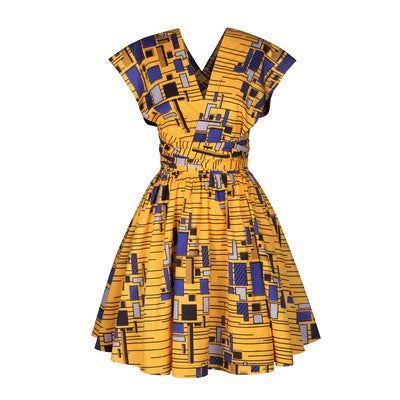Printed African pleated skirt - melvincucci