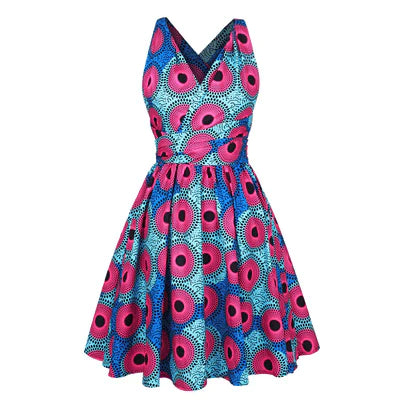 Printed African pleated skirt - melvincucci