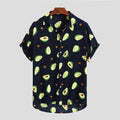Printed beachwear avocado men's short sleeve - melvincucci