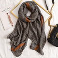 Printed Cotton And Linen Multifunctional Silk Scarf - melvincucci