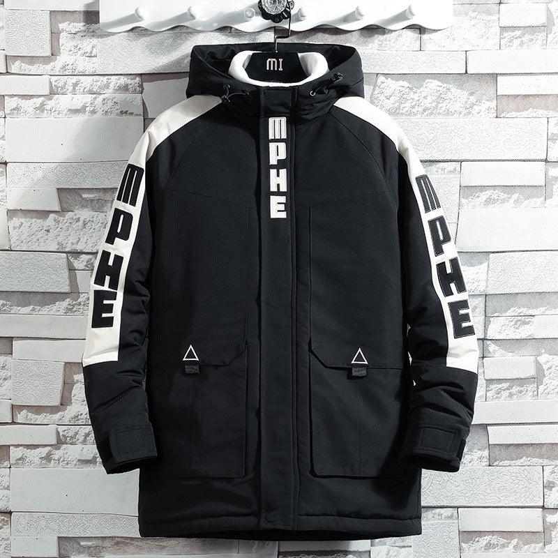 Printed hooded cotton coat - melvincucci
