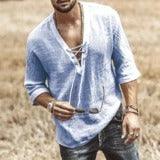 Printed lace mid sleeve T-shirt men - melvincucci