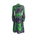 Printed Lace-up African Women's Dress - melvincucci