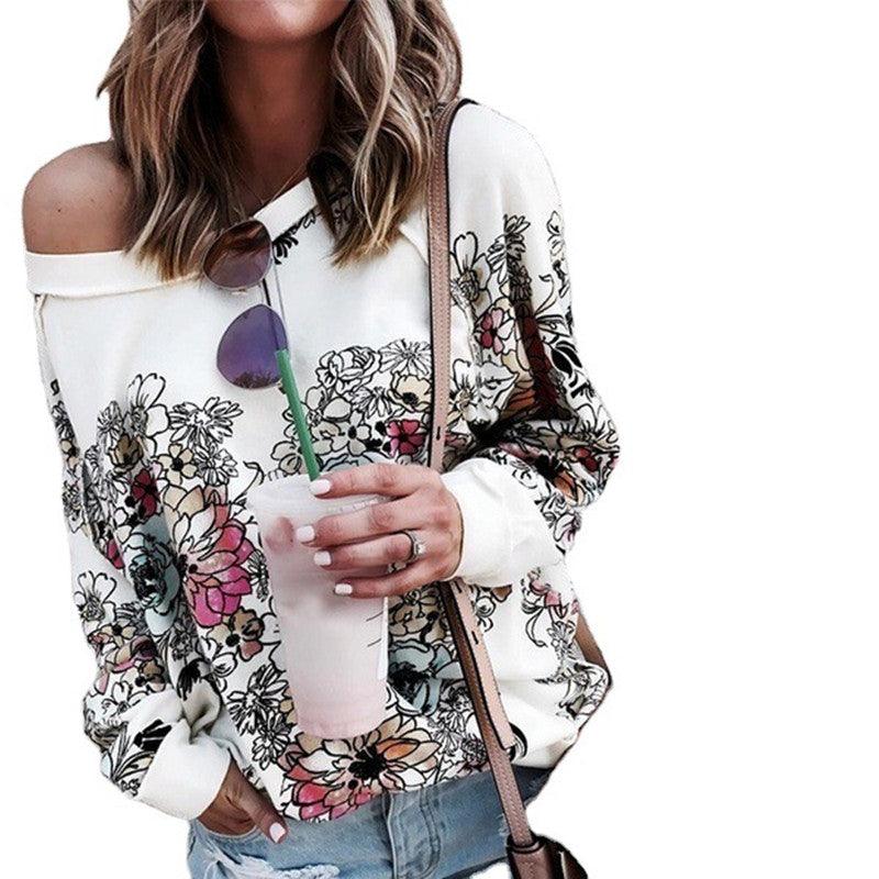Printed Long Sleeve Sweatshirt Jacket Women - melvincucci