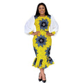 Printed Mermaid Skirt European And American Large Size African Dress - melvincucci