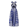 Printed Multi Bandage Dress Fashion New Women's Dress Swing Skirt - melvincucci
