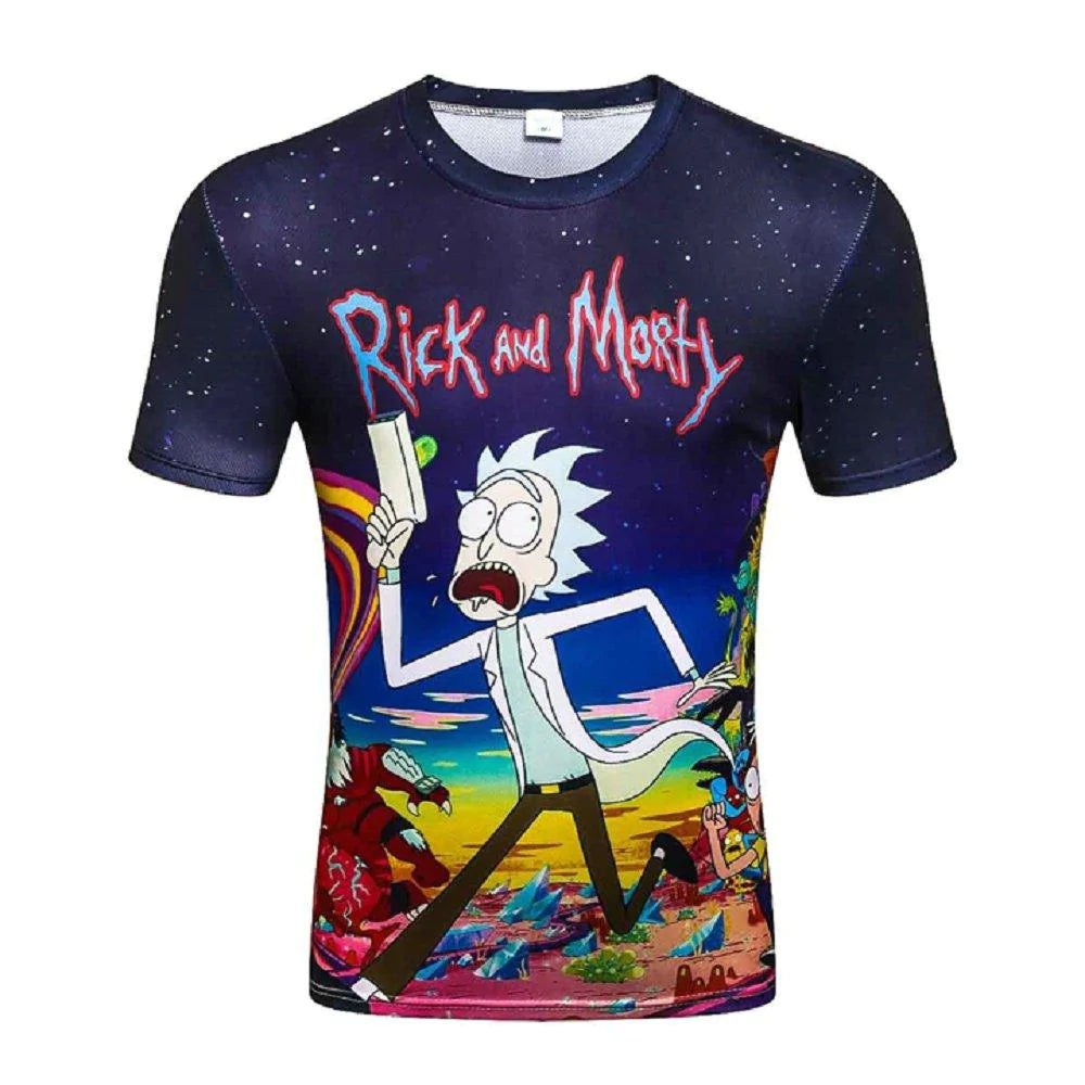 Printed short-sleeved T-shirt men - melvincucci