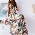 Printed Tie Dress Women - melvincucci