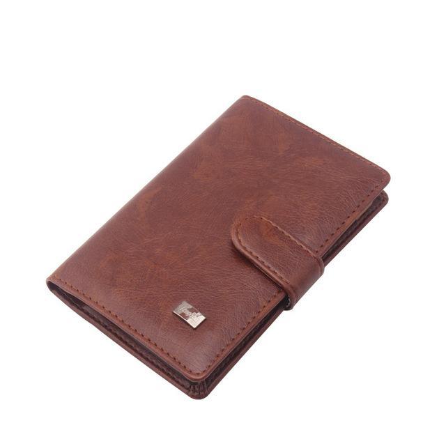 PU Leather Passport Cover Men Wallet - melvincucci