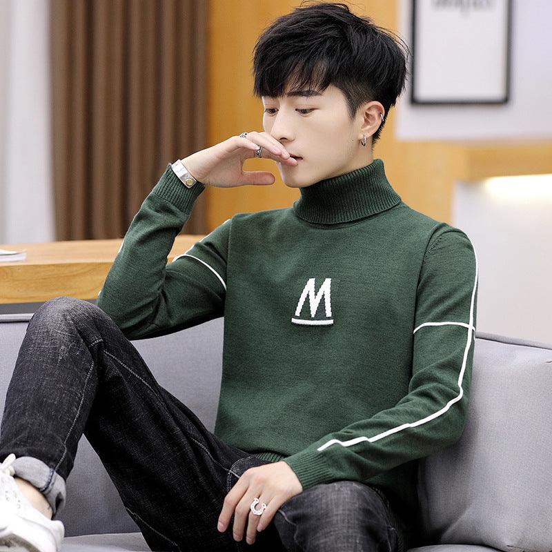 Pullover Sweater Trendy Youth Slim Men's Personalized Knitwear - melvincucci