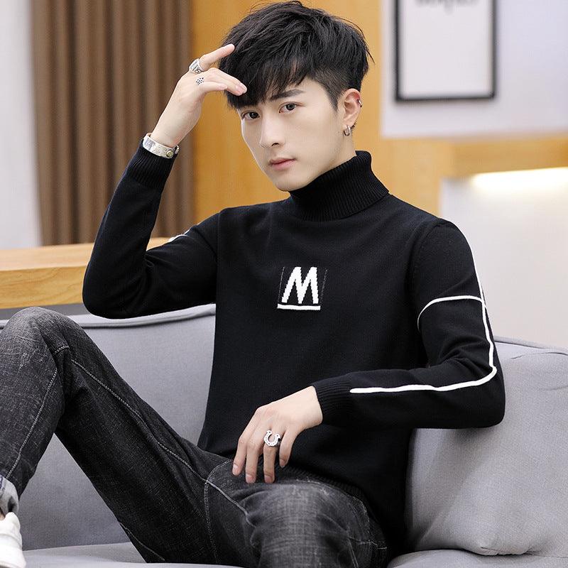 Pullover Sweater Trendy Youth Slim Men's Personalized Knitwear - melvincucci