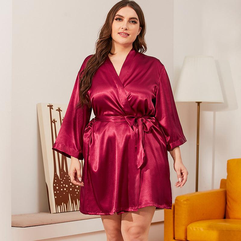 Pure color bathrobe home service - melvincucci