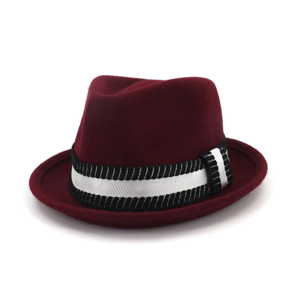 Pure Wool Top Hat Women Fashion Jazz Hat Ladies Hat - melvincucci