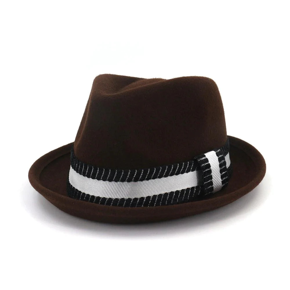 Pure Wool Top Hat Women Fashion Jazz Hat Ladies Hat - melvincucci
