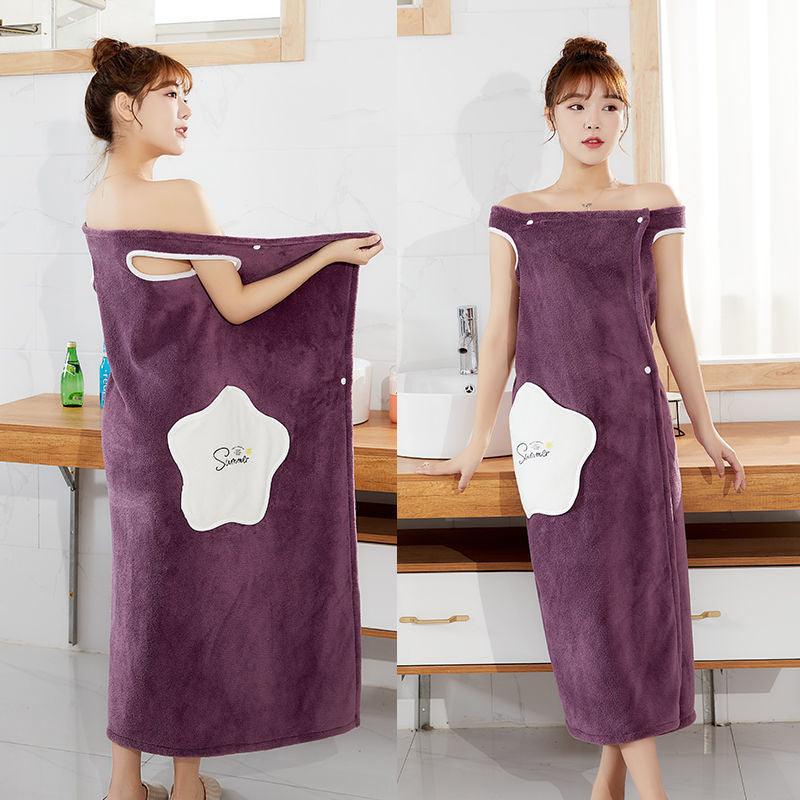 Quick-dry sling-robed bathrobe - melvincucci