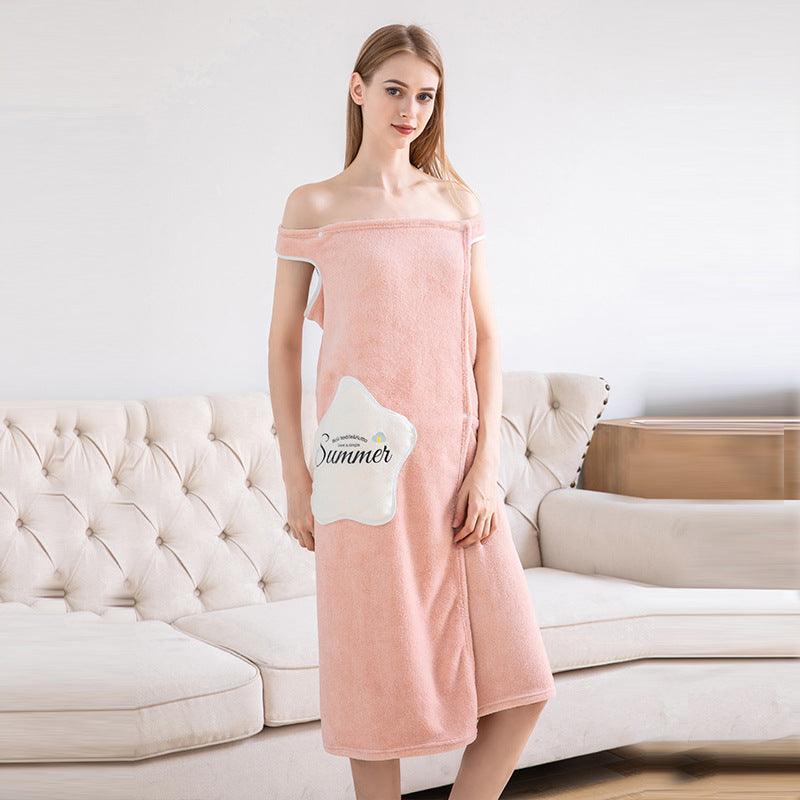 Quick-dry sling-robed bathrobe - melvincucci