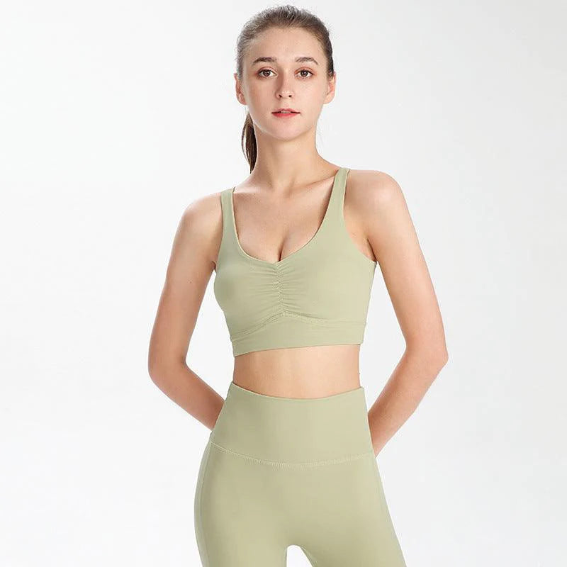 Quick-drying Beauty Back Shockproof Anti-sagging Running Sports Bra Training Fitness Underwear - melvincucci