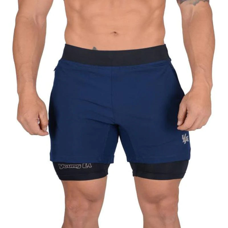 Quick-drying Double Shorts Men - melvincucci